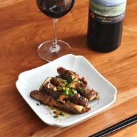 和食とワイン「エリンギ茸の牛肉巻き」