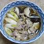 稲庭うどんで、鶏南蛮うどん
