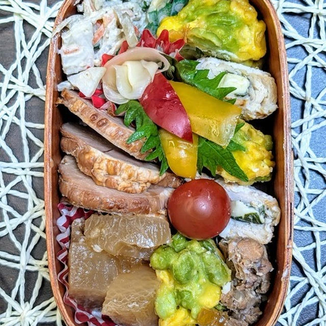 きょうの色合いはいいだろう～夫のお弁当295