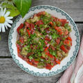 Turkish Roasted Eggplant Salad トルコ風焼きナスのサラダ