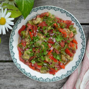 Turkish Roasted Eggplant Salad トルコ風焼きナスのサラダ