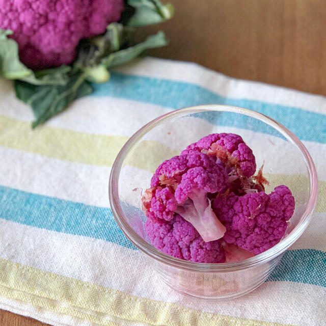 【レシピ】簡単♪紫カリフラワーの甘酢漬け【減塩・作り置き】