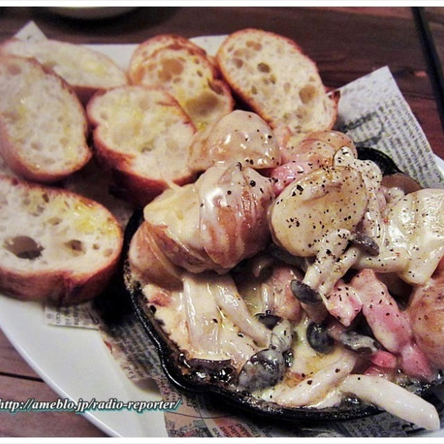 うまっ♪チーズフォンデュの溶岩焼き☆TBE Brewing（恵比寿）