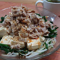 これだけで栄養満点！にらともやしの豚しゃぶ豆腐サラダ by masaさん