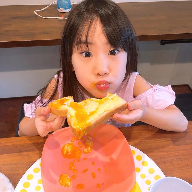 杏ちゃんが自分でおやつを作っていました！！