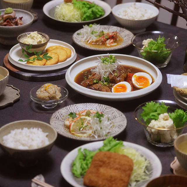 【献立】軟骨のとろとろ煮込みと、大人のポテトサラダと、たこのやわらか煮などでテイクアウトご飯。～ぽんしゅ館のテイクアウトが美味しい～