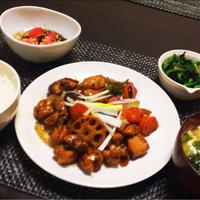 バルサミコ酢鶏など