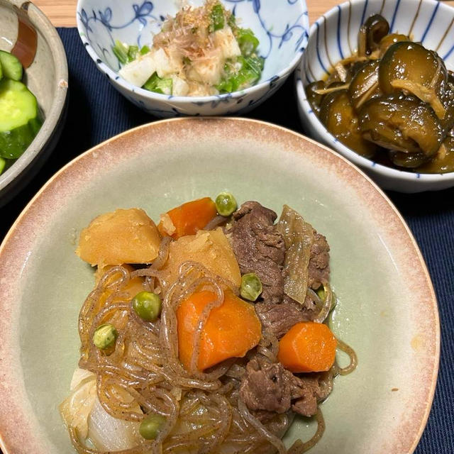 肉じゃが&鰹のたたきサラダ☆ついに梅雨明け〜^_^
