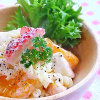 いちごのフルーツパスタ　　［レシピブログ］