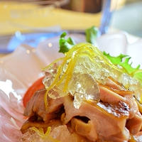 香味蒸し鶏とレモン水のクラッシュゼリー！