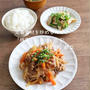 定番食材を炒めるだけ！「豚肉とじゃがいもの炒め物」献立