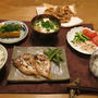 ちっちゃな「のどぐろの開き」で和の晩ご飯　と　うちのデメキンちゃん♪