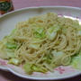 春キャベツのレモン昆布茶パスタ
