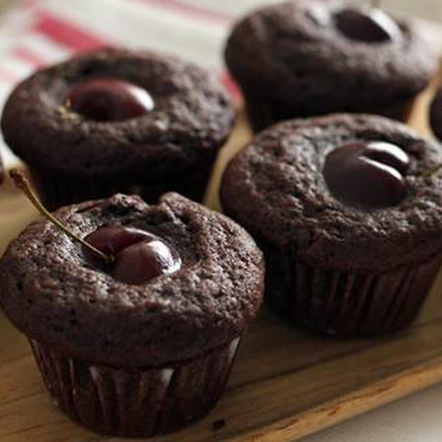 アメリカンチェリーのチョコマフィン