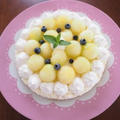 レアチーズケーキ★メロンのデコレーション by manaママさん