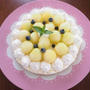 レアチーズケーキ★メロンのデコレーション