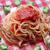 トマト缶で冷製パスタ！オクラ添え