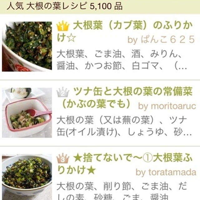 クックパッドさんカテゴリー別ランキング　5,100品中　２位に！