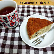HKM で バナナとオレオのメープルケーキ