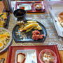 検査明けはお寿司とピザとサラダでハイカロリー晩酌