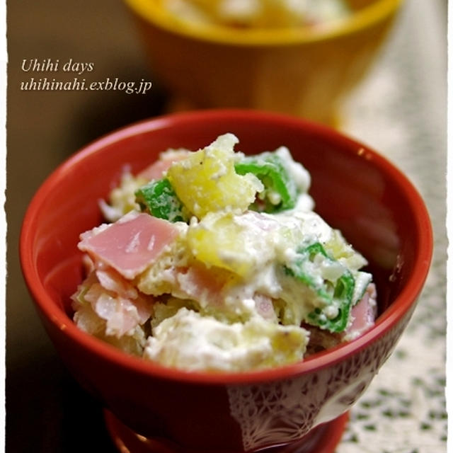 ヨーグルトポテトサラダ　と　まぐろ中落ち丼！