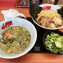醤油つけ麺 味こいめにして啜る 〜半ライス・海苔5枚・薬味ネギ・豚バラチャーシュー3枚・山岡家〜