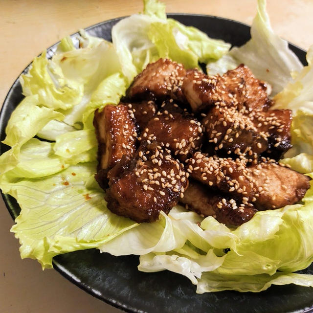 【揚焼きで作る】特製わさびダレのはまち唐揚げ