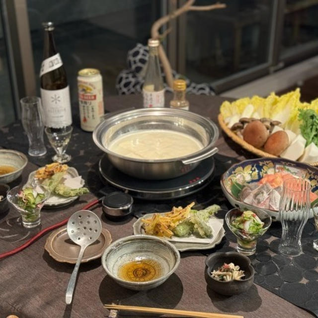 ベイスターズファンフェスティバルで冷えたカラダに、温泉湯豆腐がしみる夜ごはんでした