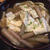 お昼はずいきと湯葉のあんかけうどん
