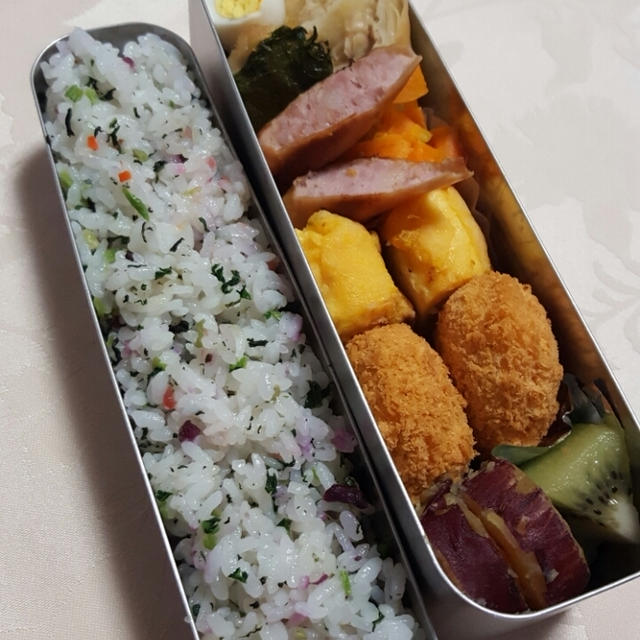 今日はお弁当だ(^^;