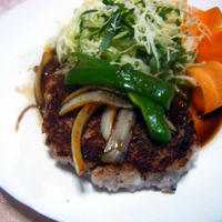 健康法師の　イカdeハンバーグ