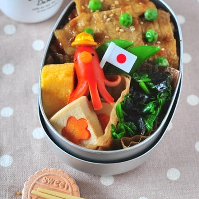 生姜焼き丼のお弁当