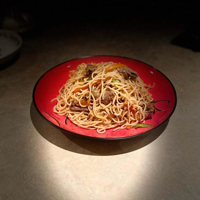 朝から焼きそば