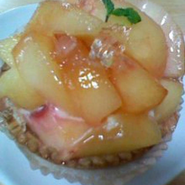 桃のケーキ～グラマシーニューヨーク　