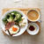 5月12日の朝ごはん。調理時間8分。ズッキーニとオリーブのサラダ