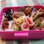 新玉ねぎとピーマンの卵とじ弁当