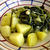 キクニガナとじゃがいもの温野菜