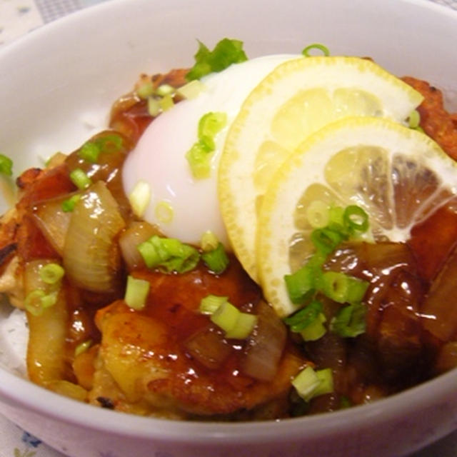 「和」つくね丼をレモンソースで♪