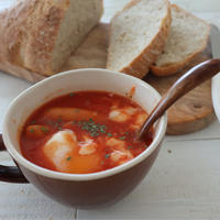 （レシピ）シャウエッセンで超簡単レンジトマトスープ