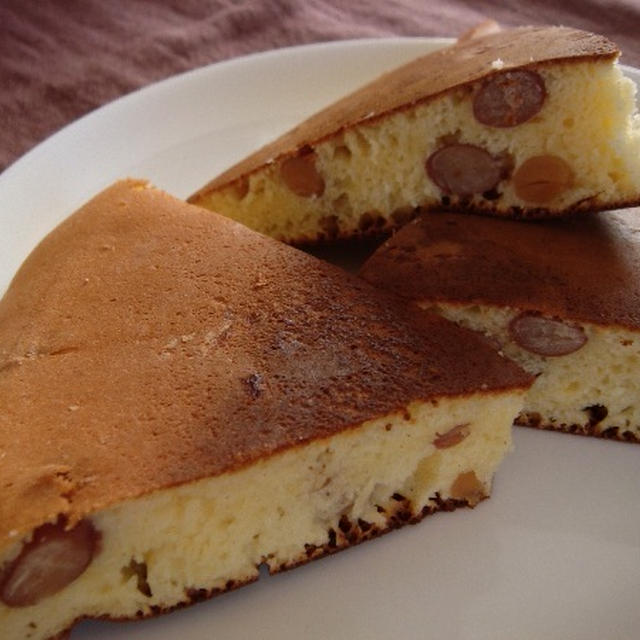 金時豆入りホットケーキ
