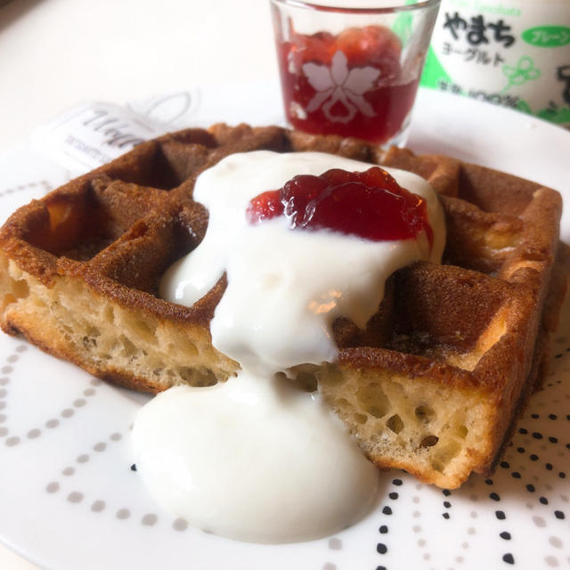 岩手 「やまちヨーグルト」とワッフルでブランチ@注文の多い食材店