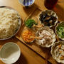 簡単そうめんの晩ごはん