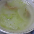 ブロッコリーの茎とザーサイの鶏スープ