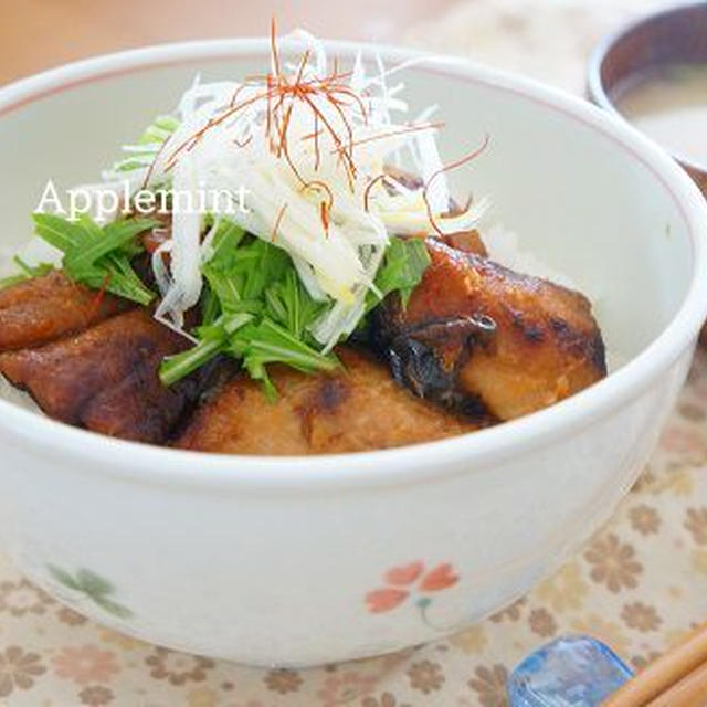 にしんの韓国風コチュジャンかば焼き丼