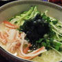 サラダスープそうめん　リケンのわかめスープで(^_-)-☆