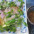 焼き茄子とオクラのサラダ＆蒸し鶏　♪辛くないタイ料理二品♪