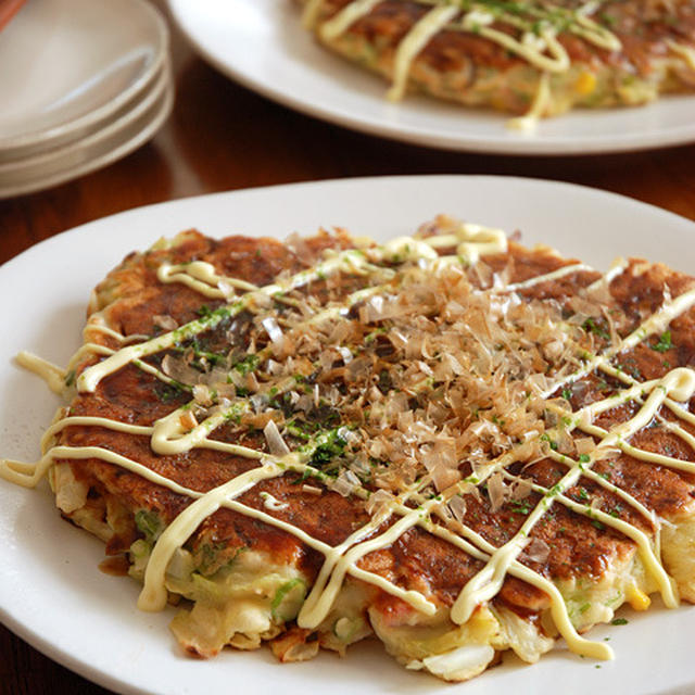 野菜たっぷりお好み焼き