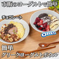 韓国で話題のヘルシースイーツ❣️チョコ味のグリークヨーグルトボウル2種