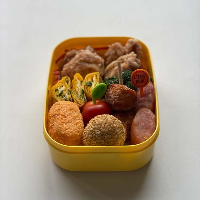 今日の息子のお弁当（高1）