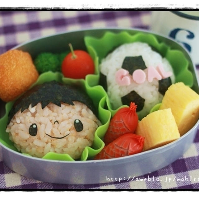 サッカー頑張れー！のお弁当♪